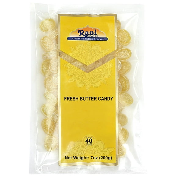 Rani Fresh Butter Candy 7oz (200g) Individually Wrapped ~ Indian Tasty Treats | Vegan | Gluten Friendly | NON-GMO | Kosher | Indian Origin