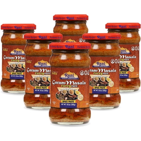 Rani Garam Masala Curry Spice Paste 10.5oz (300g) Glass Jar, Pack of 5+1 FREE ~ No Colors | All Natural NON-GMO | Kosher | Vegan | Gluten Free | Indian Origin