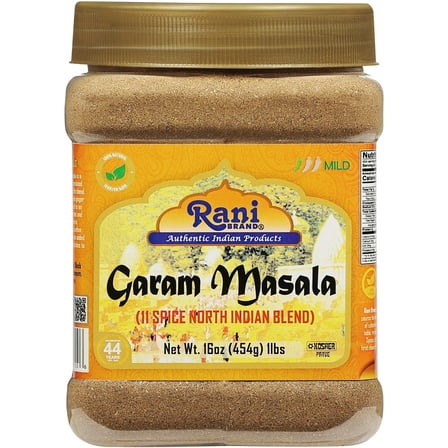 Rani Garam Masala Indian 11-Spice Blend 16oz (1lb) 454g PET Jar ~ All Natural, Salt-Free | Vegan | No Colors | Gluten Friendly | NON-GMO | Indian Origin