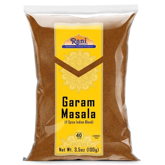 Rani Garam Masala Indian 11-Spice Blend 3.5oz (100g) ~ All Natural, Salt-Free | Vegan | No Colors | Gluten Friendly | NON-GMO | Kosher | Indian Origin