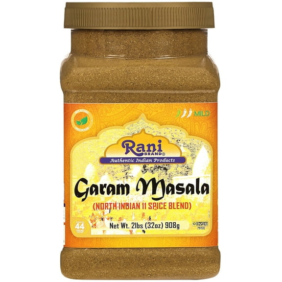 Rani Garam Masala Indian 11-Spice Blend 32oz (2lbs) 908g PET Jar ~ All Natural, Salt-Free | Vegan | No Colors | Gluten Friendly | NON-GMO | Kosher | Indian Origin