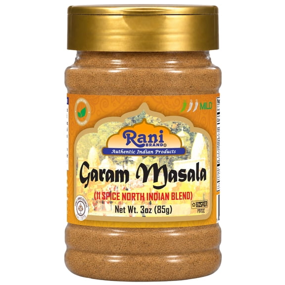 Rani Garam Masala Indian 11-Spice Blend 3oz (85g) PET Jar ~ All Natural, Salt-Free | Vegan | No Colors | Gluten Friendly | NON-GMO| Kosher | Indian Origin