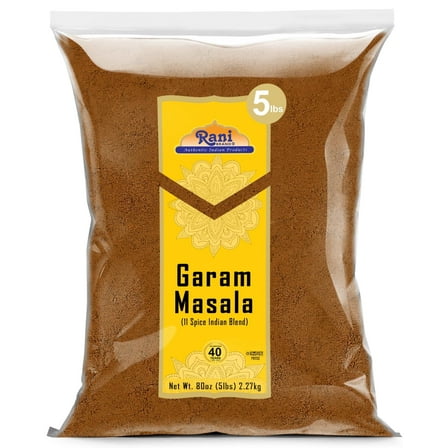 Rani Garam Masala Indian 11-Spice Blend 80oz (5lbs) 2.2kg Bulk ~ All Natural, Salt-Free | Vegan | No Colors | Gluten Friendly | NON-GMO | Kosher | Indian Origin
