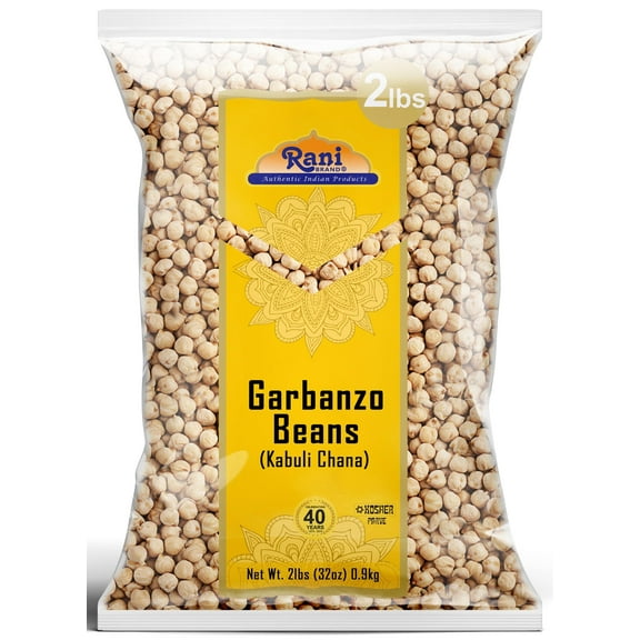 Rani Garbanzo Beans (Kabuli Chana) 32oz (2lbs) 907g ~ All Natural | Vegan | Gluten Friendly | NON-GMO | Kosher | Indian Origin
