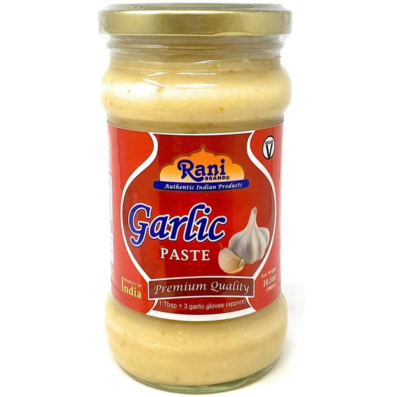 Rani Garlic Cooking Paste 10.5oz (300g) ~ Vegan | Glass Jar | Gluten Free | NON-GMO | No Colors | Indian Origin