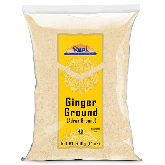 Rani Ginger (Adarak) Powder Ground, Spice 14oz (400g) ~ Natural | Vegan | Gluten Friendly | NON-GMO | Kosher | Indian Origin