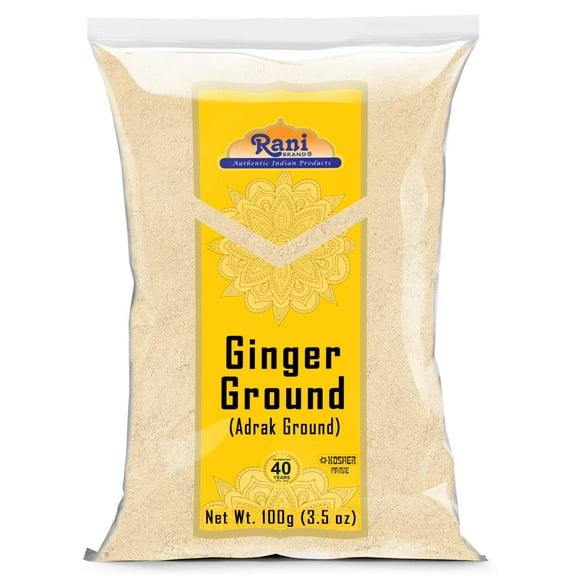 Rani Ginger (Adarak) Powder Ground, Spice 3.5oz (100g) ~ All Natural | Vegan | Gluten Friendly | NON-GMO | Kosher | Indian Origin