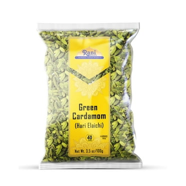 Rani Green Cardamom Pods Spice (Hari Elachi) 3.5oz (100g) ~ All Natural | Vegan | Gluten Friendly | NON-GMO | Kosher | Product of India