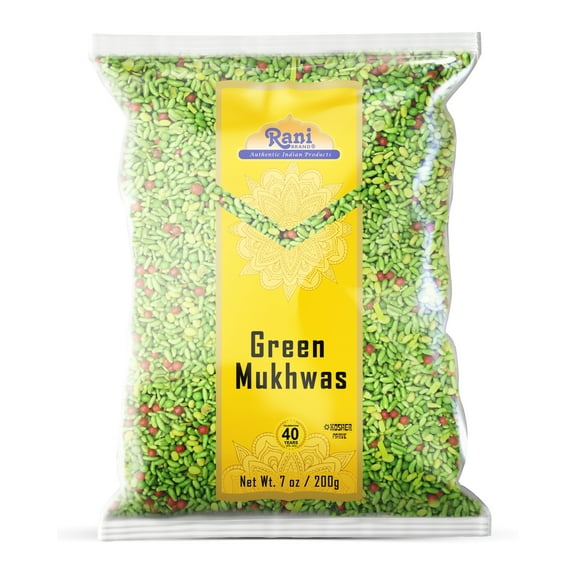 Rani Green Mukhwas (Special Digestive Treat) 7oz (200g) ~ Indian Candy Mouth Freshener | Vegan | Kosher