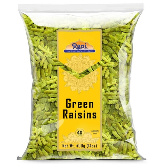 Rani Green Raisins 14oz (400g) ~ All Natural | Gluten Friendly | NON-GMO | Kosher | Vegan | Product of USA