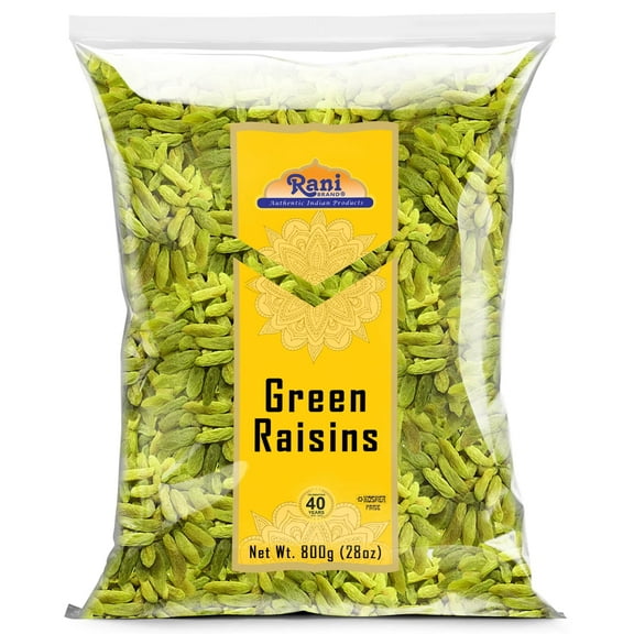 Rani Green Raisins 28oz (800g) ~ All Natural | Gluten Friendly | Non-GMO | Kosher | Vegan | Product of USA