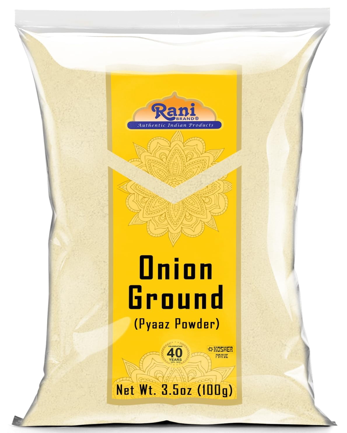 Pyaj Powder Rani Ground Onion (Pyaz Powder) 3oz (85g) PET Jar ~ All Natural ...