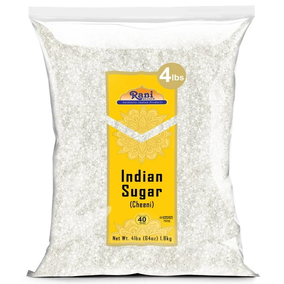 Rani Indian Sugar Khand (Khandsari) 64oz (4lbs) 1.81kg Bulk ~ All Natural | Gluten Friendly | Vegan | NON-GMO | Kosher | Indian Origin