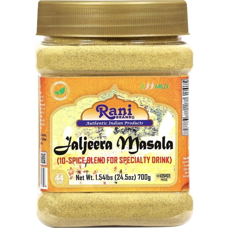 Rani Jal Jeera Masala (14-Spice blend for Spicy Indian Drink) 24.5oz (1.54lbs) 700g PET Jar ~ All Natural | Vegan | No Colors | Gluten Friendly | NON-GMO | Kosher | Indian Origin