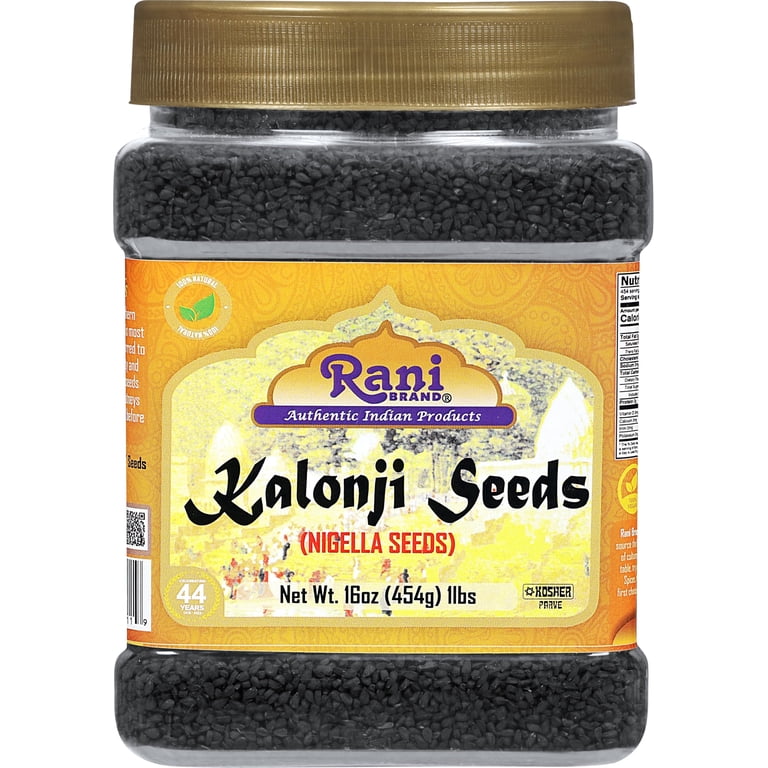 Rani Brand, Whole Kalonji Seeds, 16oz PET Jar, Gluten Friendly