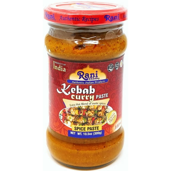 Rani Kebab Masala Paste for Meat Dishes 10.5oz (300g) Glass Jar ~ All Natural | Vegan | No Colors | Gluten Free | NON-GMO | Indian Origin