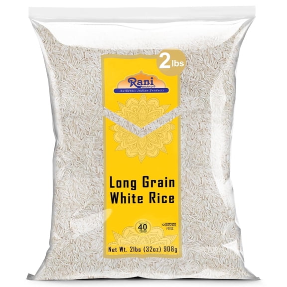 Rani Long Grain White Rice 32oz (2lbs) 908g ~ All Natural | Gluten Friendly | Vegan | Non-GMO | Kosher