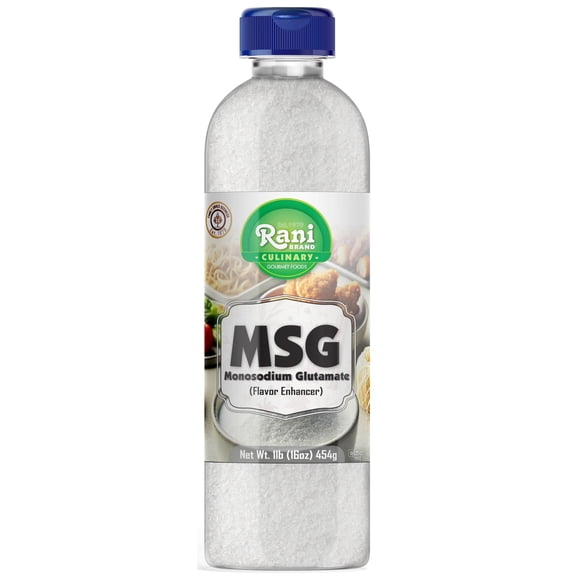 Rani MSG (Monosodium Glutamate) 16oz (1lb) 454g PET Jar ~ Flavor Enhancer, Umami Seasoning, Perfect for stir-frying, roasting, soups | Gluten Friendly | Vegan | NON-GMO | Kosher