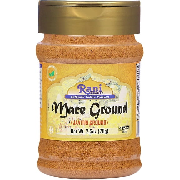 Rani Mace Ground (Javathri) Powder, Spice 2.5oz (70g) PET Jar ~ All Natural | Vegan | Gluten Friendly | NON-GMO | Kosher | Indian Origin