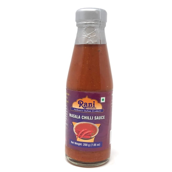Rani Masala (Indian Spice) Chilli Sauce 7oz (200g) Glass Jar, Vegan, Perfect for dipping, Savory Dishes & french fries! ~ Gluten Free | NON-GMO | No Colors | Indian Origin