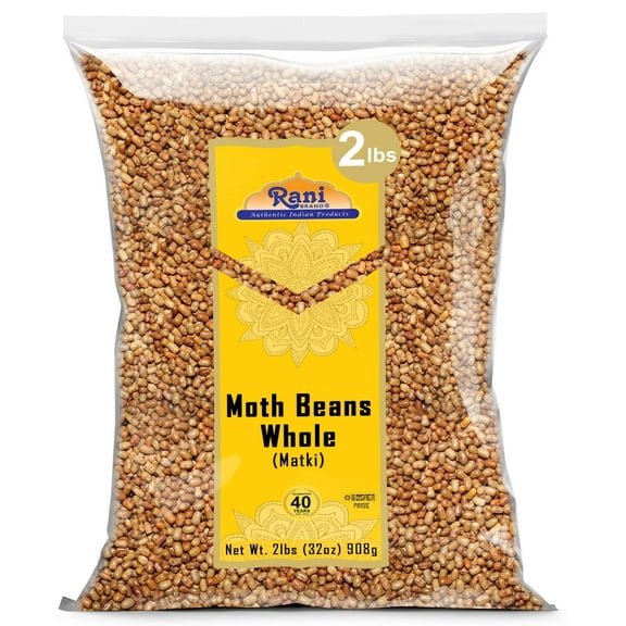 Rani Moth Beans Whole 32oz (2lbs) 908g ~ All Natural | Gluten Friendly | Non-GMO | Kosher | Vegan | Indian Origin