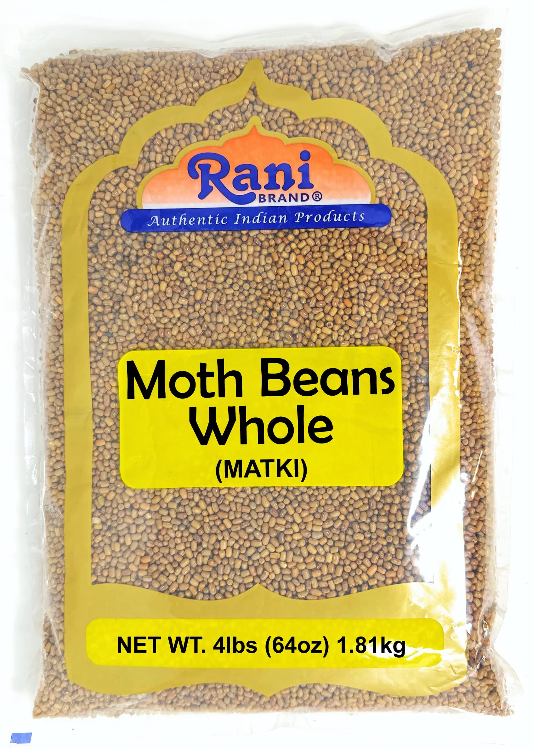 Rani Moth Beans Whole 64oz (4lbs) 1.81kg Bulk All Natural Gluten