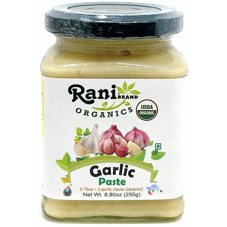 https://i5.walmartimages.com/seo/Rani-Organic-Garlic-Cooking-Paste-8-80oz-250g-Vegan-Glass-Jar-Gluten-Free-NON-GMO-No-Colors-Indian-Origin-USDA-Certified-Organic_0dcf0827-da56-4879-9983-671bdcd72169.800c30d96d265ef0c977bdebf4fd52e6.jpeg?odnHeight=768&odnWidth=768&odnBg=FFFFFF