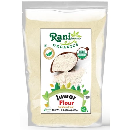 Rani Organic Juwar (Sorghum) Flour 16oz (1lb) 454g ~ All Natural | Vegan | Gluten Friendly | NON-GMO | Indian Origin | USDA Certified Organic