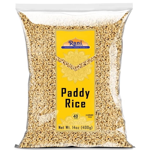 Rani Paddy Rice (Raw Unfinished Rice) 14oz (400g) ~ All Natural | Vegan | Gluten Friendly | NON-GMO | Kosher