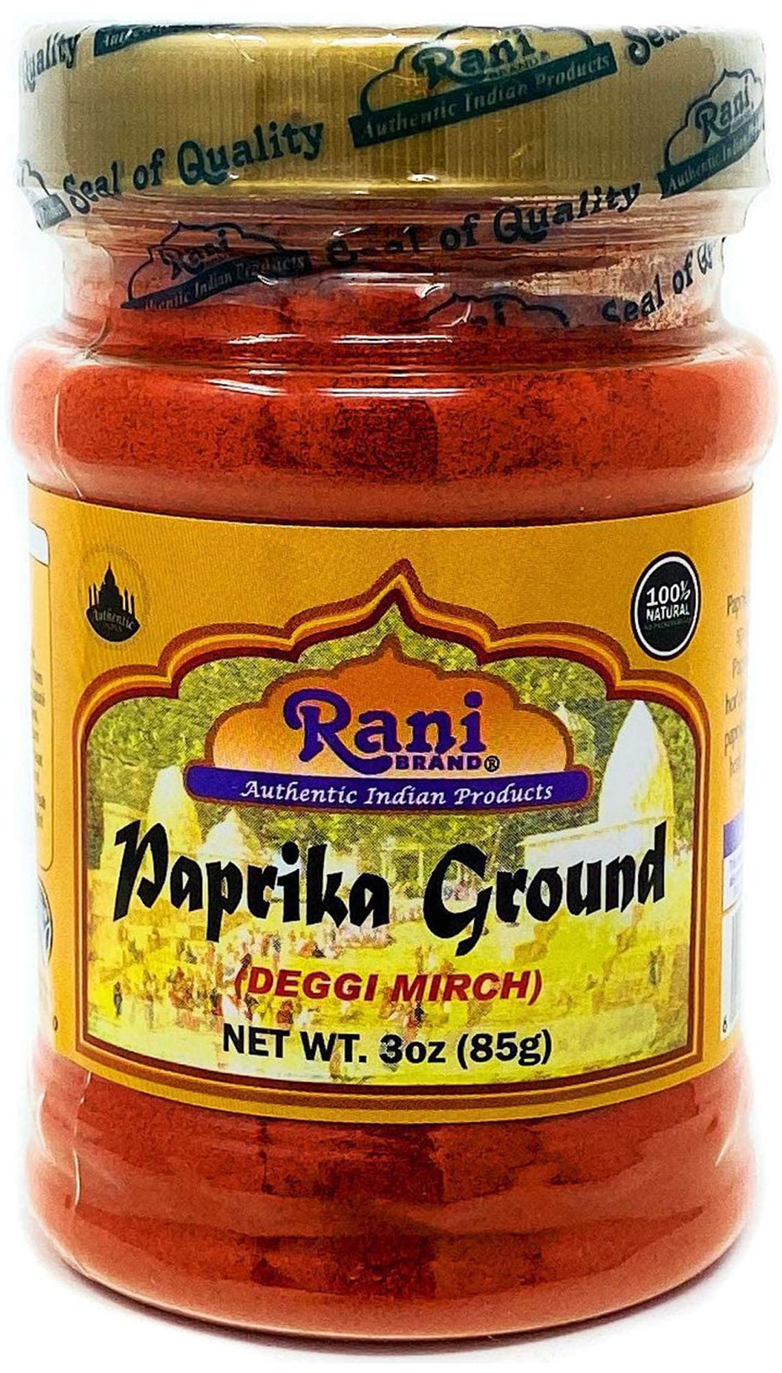 Rani Paprika (Deggi Mirch, Low Heat) Spice Powder, Ground 3oz (85g) PET