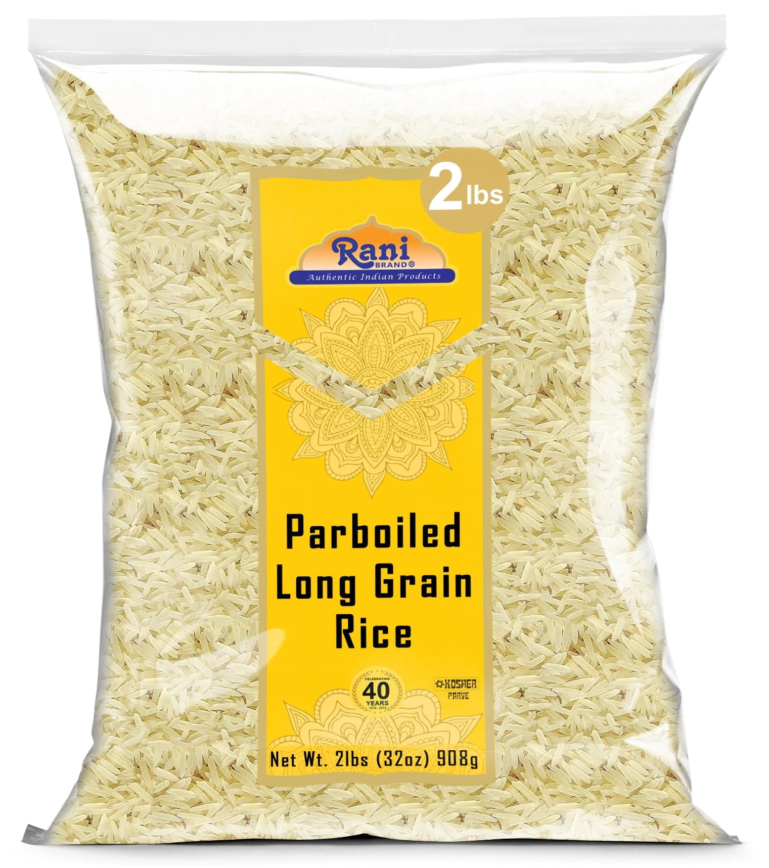 Rani Parboiled Long Grain Rice 32oz (2lbs) 908g ~ All Natural | Gluten ...