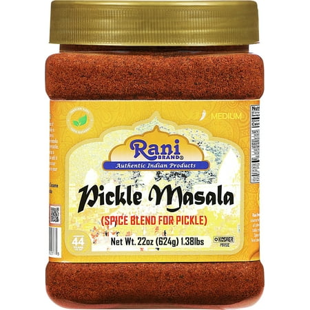 Rani Pickle (Achar) Masala Indian Spice Blend 22oz (1.375lbs) 624g PET Jar ~ Vegan | Gluten Friendly | NON-GMO | Kosher | No colors | Indian Origin