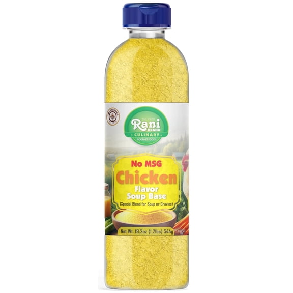 Rani Premium Chicken Base (Special Blend for Soup or Gravies) 19.2oz (1.2lbs) 544g PET Jar ~ All Natural | Gluten Friendly | NON-GMO | Kosher | Vegan