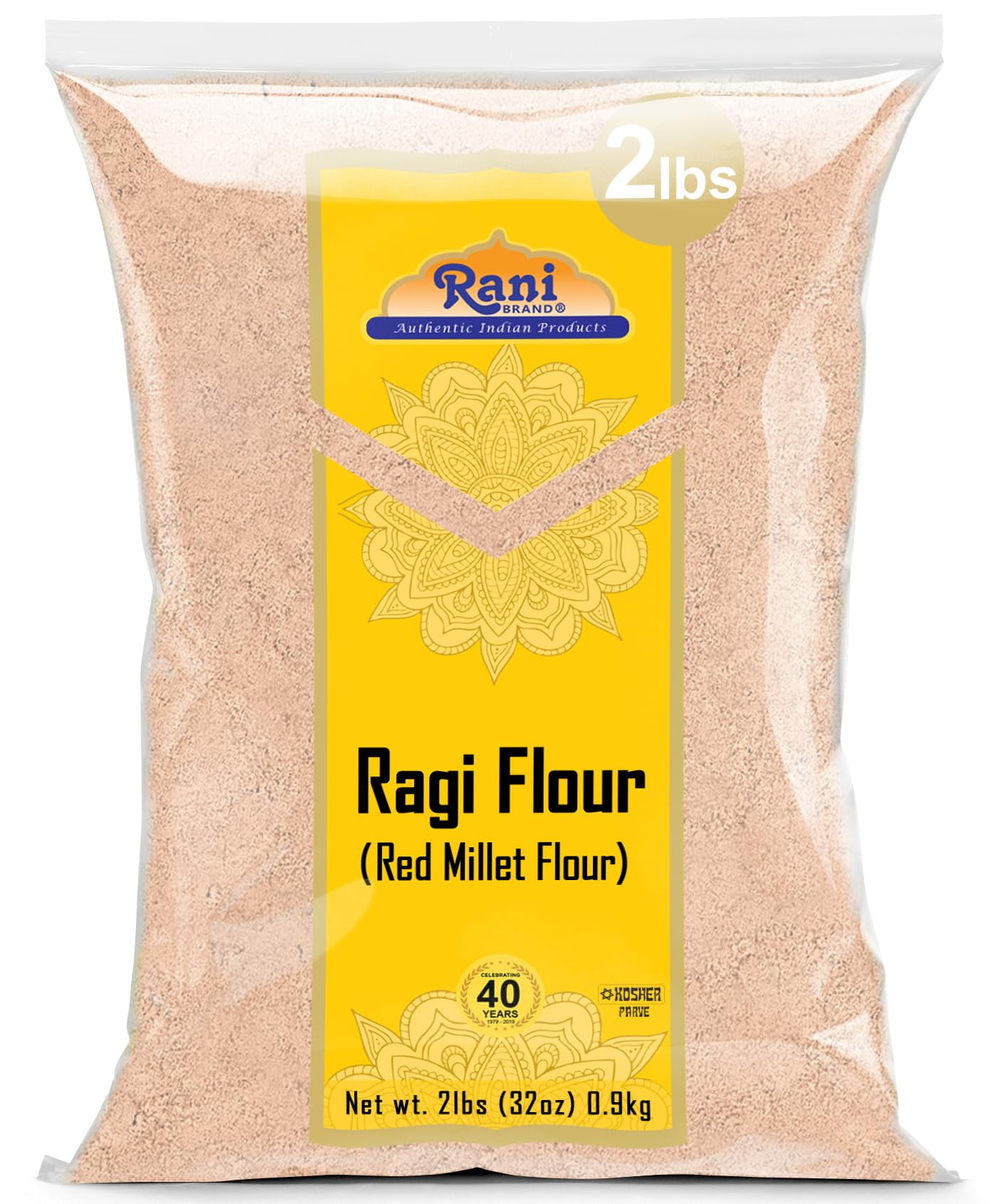 Rani Raggi Flour (Finger Millet) 32oz (2lbs) Bulk All Natural Vegan