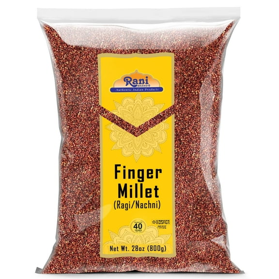 Rani Ragi Finger Millet (Eleusine Coracana) Whole Ancient Grain Seeds 28oz (800g) ~ All Natural | Gluten Friendly | NON-GMO | Kosher | Vegan | Indian Origin