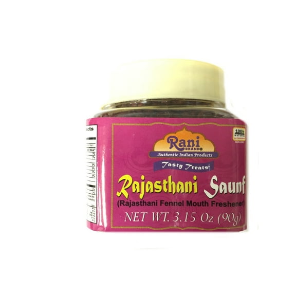 Rani Rajasthani Saunf (Fennel Seeds, Mukhwas) 3.15oz (90g) ~ Vegan | Indian Candy Mouth Freshener