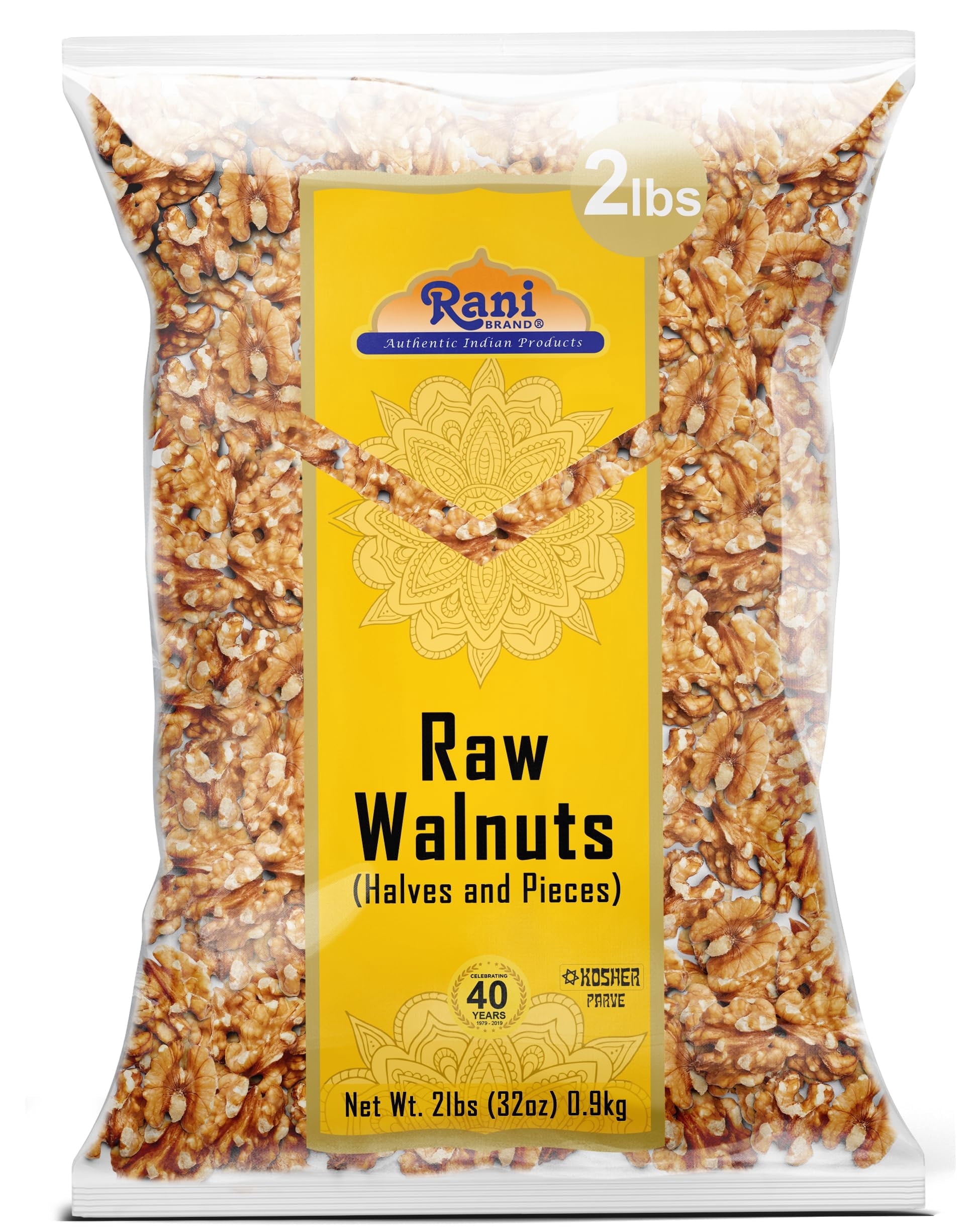 Rani Raw Walnuts, Halves and Pieces 32oz (2lbs) 908g ~ All Natural | Vegan | Gluten Friendly | Kosher