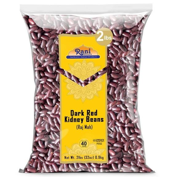 Rani Red Kidney Beans, Dark 32oz (2lbs) 908g ~ All Natural | Vegan | Gluten Friendly | NON-GMO | Kosher | Raj Mah