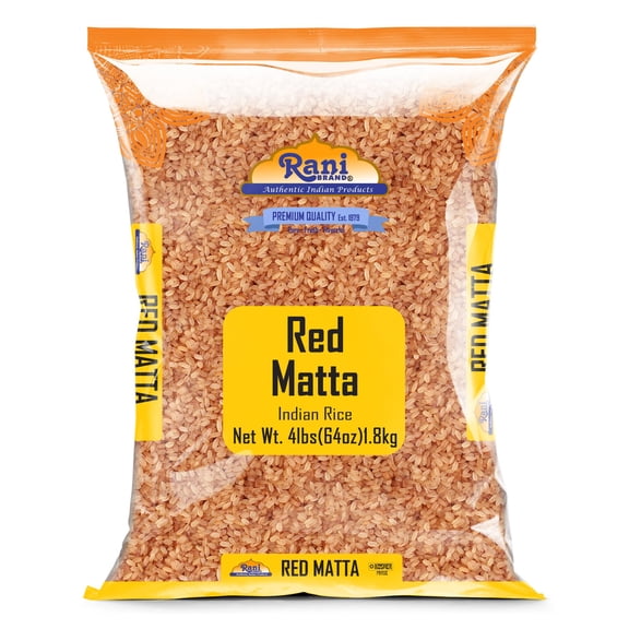 Rani Red Matta Indian Rice 64oz (4lbs) 1.81kg Cloth Bag ~ All Natural | Gluten Friendly | Vegan | Kosher | Export Quality | Indian Origin