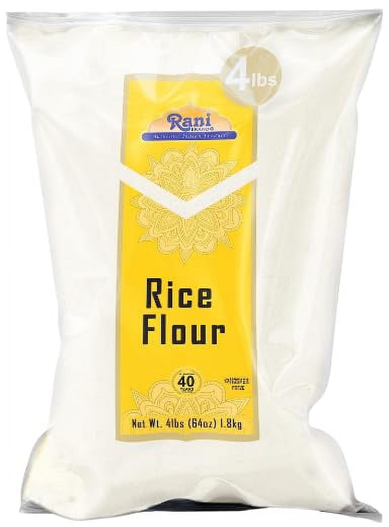 Rani Rice (White) Flour 64oz (4lbs) 1.81kg ~ All Natural | Gluten Friendly | Vegan | NON-GMO | Indian Origin