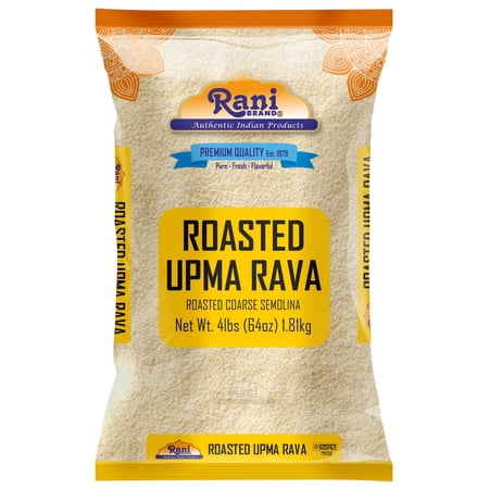Rani Roasted Upma Rava 64oz (4lbs) 1.81kg Bulk ~ All Natural | Vegan | NON-GMO | Kosher | Indian Origin