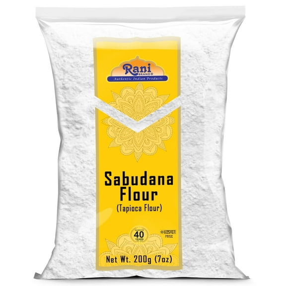 Rani Sabudana Flour (Tapioca/Sago Flour) 7oz (200g) ~ All Natural | Vegan | Gluten Friendly | NON-GMO | Kosher | Indian Origin