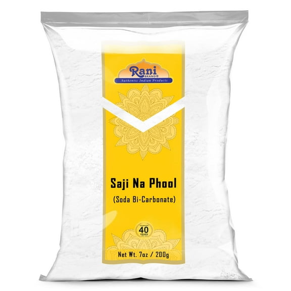 Rani Saji Na Phool (Soda Bi-Carbonate) 7oz (200g) ~ Used for cooking, NON-GMO | Indian Origin | Kosher | Gluten Friendly