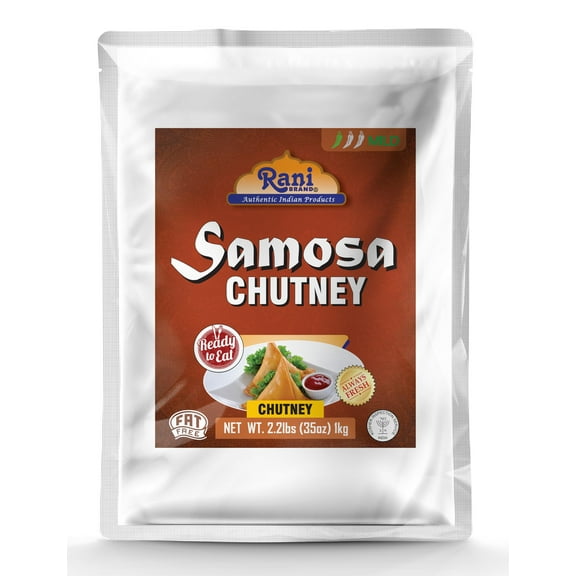 Rani Samosa Chutney (Sweet, Sour & Spicy Dipping Sauce) 35oz (2.2lbs) 1kg Bulk, Ready to eat, Vegan ~ Gluten Free | NON-GMO | No Colors | Indian Origin