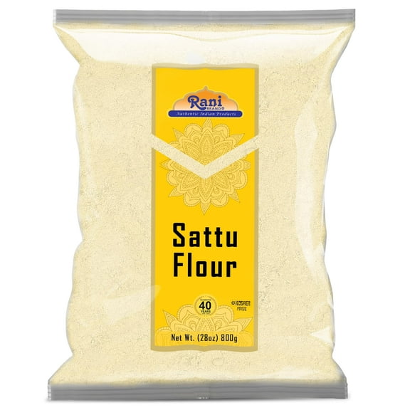 Rani Sattu Flour (Roasted Chana Gram) 28oz (800g) ~ Natural, Salt-Free | Vegan | No Colors | Gluten Friendly | NON-GMO | Kosher | Indian Origin