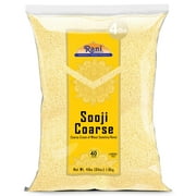 Rani Sooji Coarse (Farina, Suji, Rava, Rawa, Wheat Semolina) Flour 64oz (4lbs) 1.81kg Bulk ~ All Natural | Vegan | NON-GMO | Kosher | Indian Origin