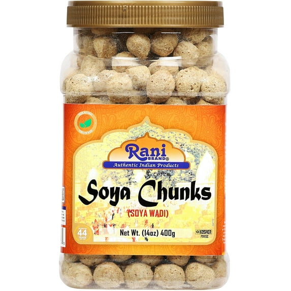 Rani Soya Chunks Nuggets (High Protien) Vadi 14oz (400g) ~ All Natural, Salt-Free | Vegan | No Colors | Gluten Friendly | NON-GMO | Kosher | Indian Origin | Meat Alternate Substitute
