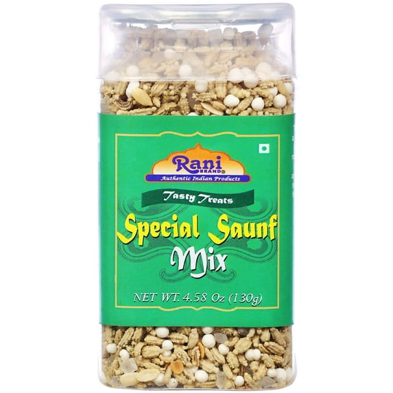 Rani Special Saunf Mix 4.58oz (130g) Vacuum Sealed, Easy Open Top, Resealable Container ~ Indian Tasty Treats | Vegan | Gluten Friendly | NON-GMO | Indian Origin