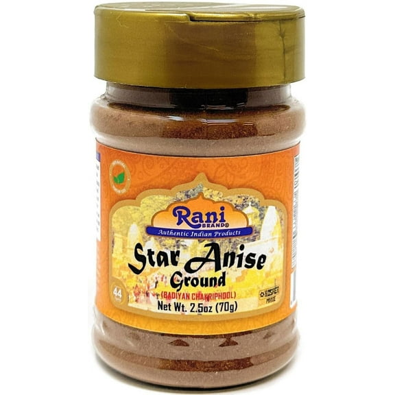 Rani Star Anise Powder (Badian Khatai) Ground Spice 2.5oz (70g) PET Jar ~ All Natural | Gluten Friendly | NON-GMO | Vegan | Indian Origin
