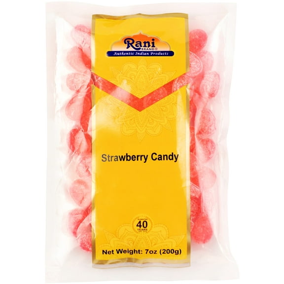 Rani Strawberry Candy 7oz (200g) ~ Indian Tasty Treats | Vegan | Gluten Friendly | NON-GMO | Indian Origin